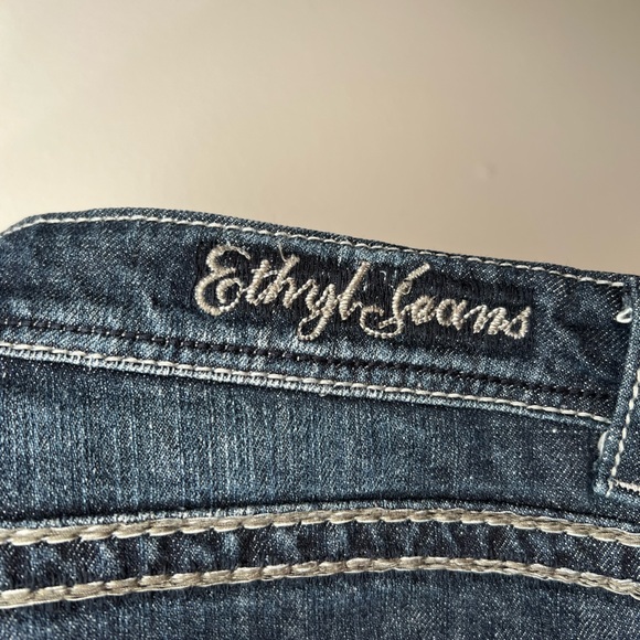 Ethyl Jeans Size 12 Classic Rhinestone Embellished Women’s Denim Jeans - Picture 8 of 13